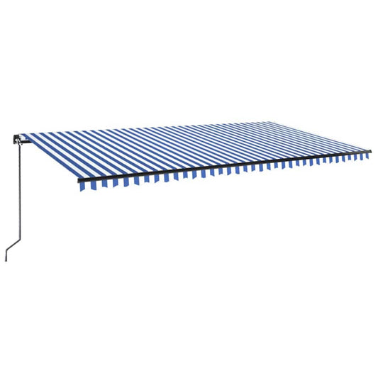 Retractable Awning | Blue and white
