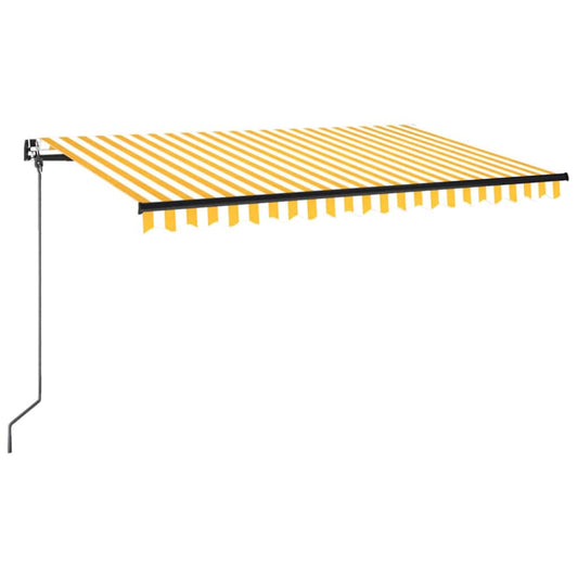 Retractable Awning | Yellow and White
