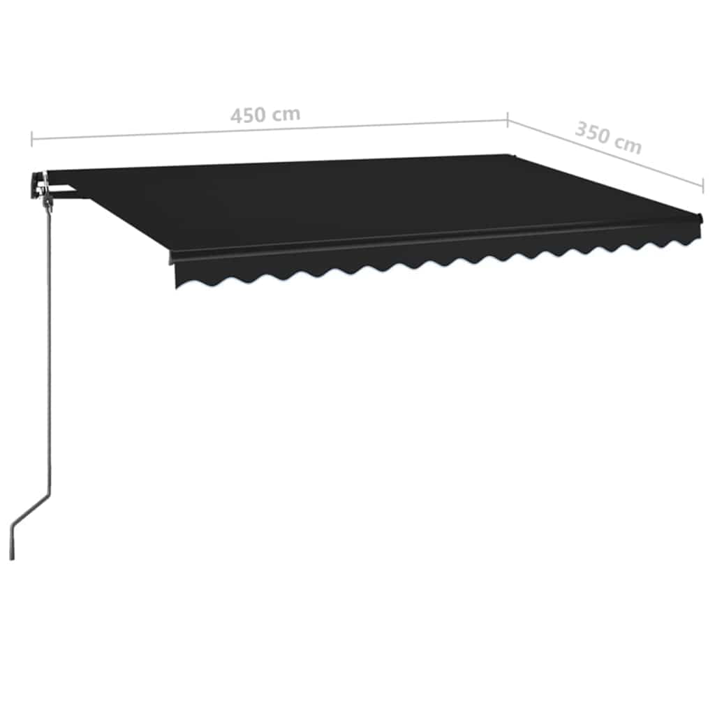 Retractable Awning | Anthracite | Powder-coated aluminium | Large