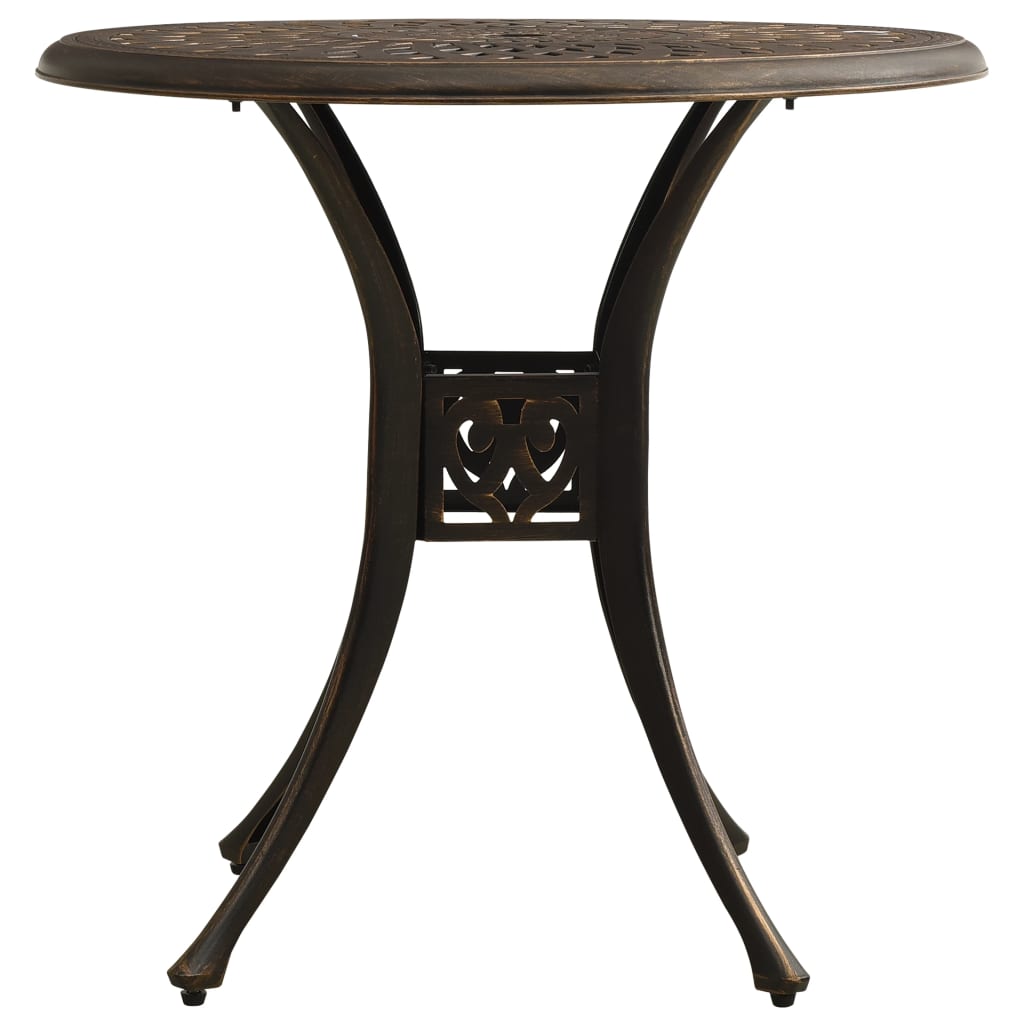 5 Piece Bistro Set Cast Aluminum Bronze