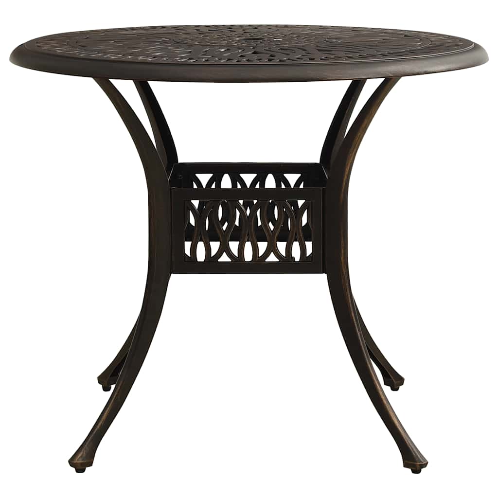 5 Piece Bistro Set Cast Aluminum Bronze