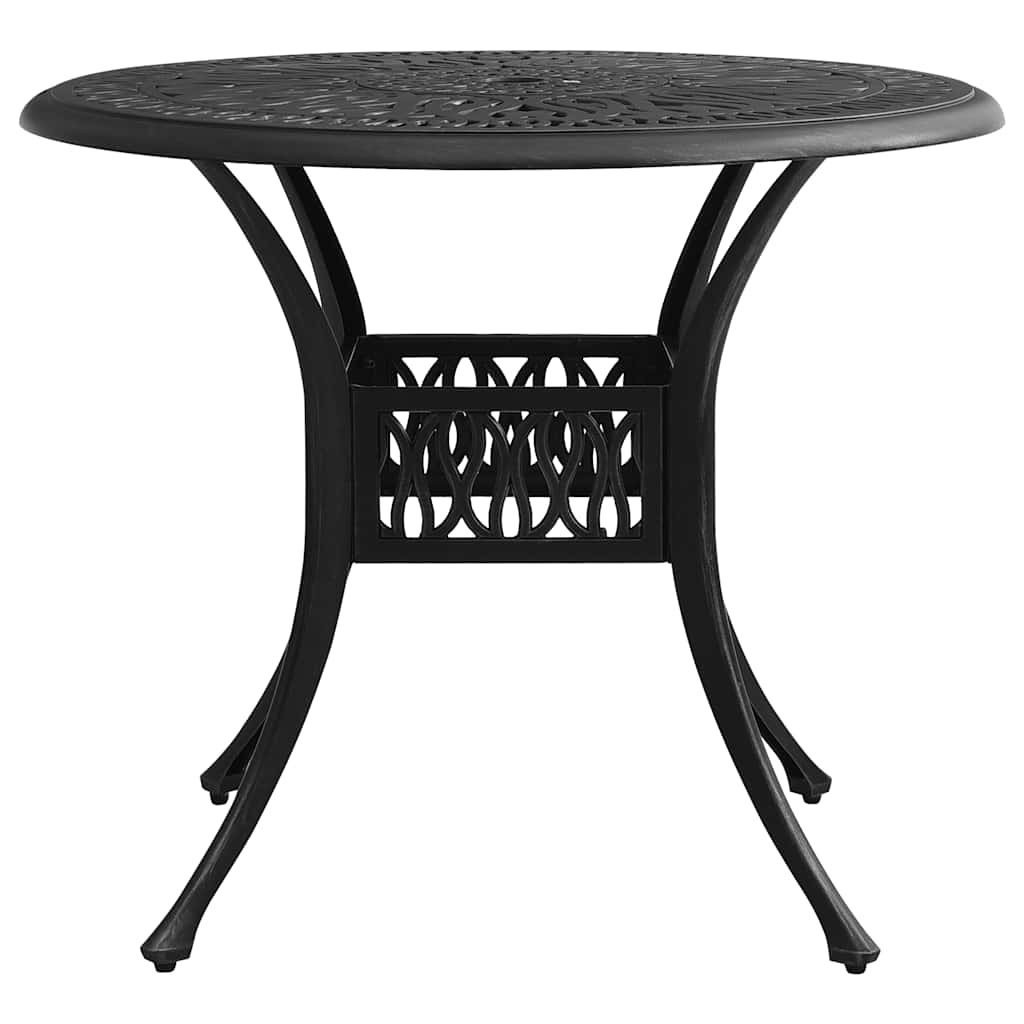 5 Piece Bistro Set Cast Aluminum Black