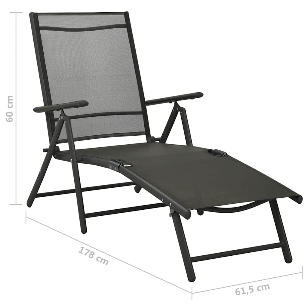 Dining Set | Black | Aluminium | 10 Piece Set | Adjustable Footrests