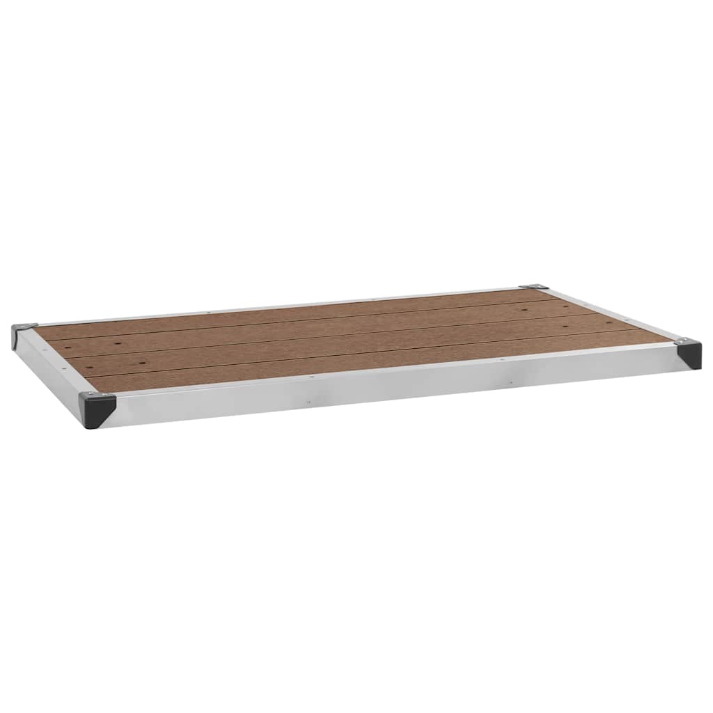 Garden Shower | Brown, Silver | Stainless Steel, WPC | Standard