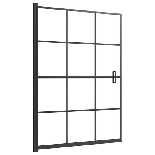 Shower Enclosure ESG 100x140 cm Black