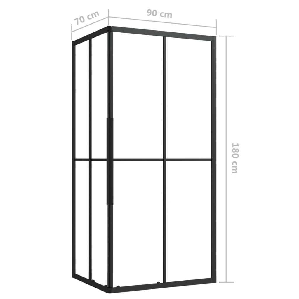 Shower Cabin ESG 35.4"x27.6"x70.9