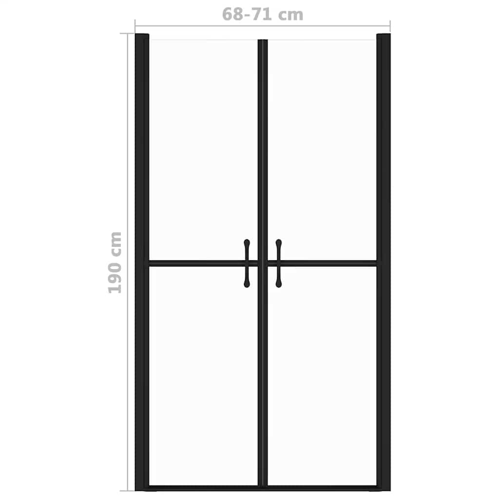 Shower Door Clear ESG (68-71)x190 cm