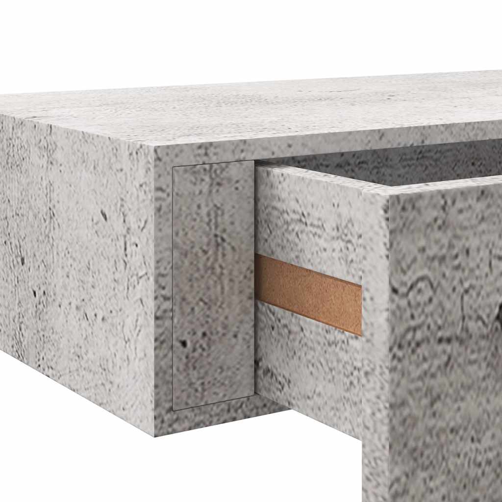 Drawer Shelf | Set of 2 | Concrete grey | MDF, Metal | Compact