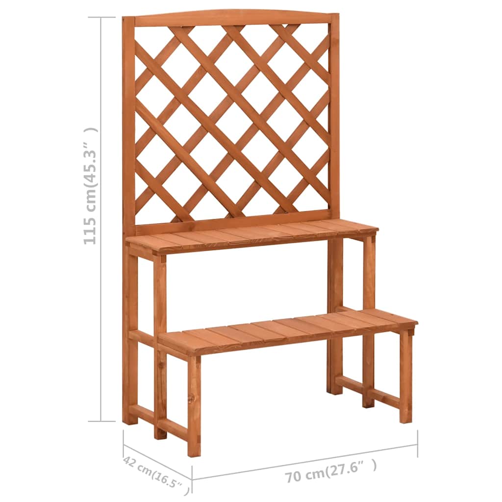Plant Stand | Natural Wood | Solid fir wood | Medium | Planters