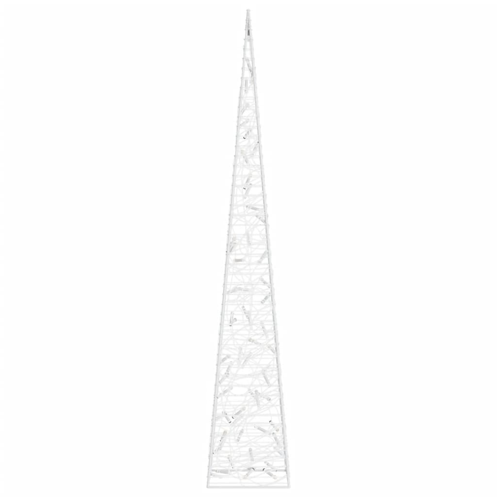 Acrylic Decorative LED Light Cone Cold White 120 cm