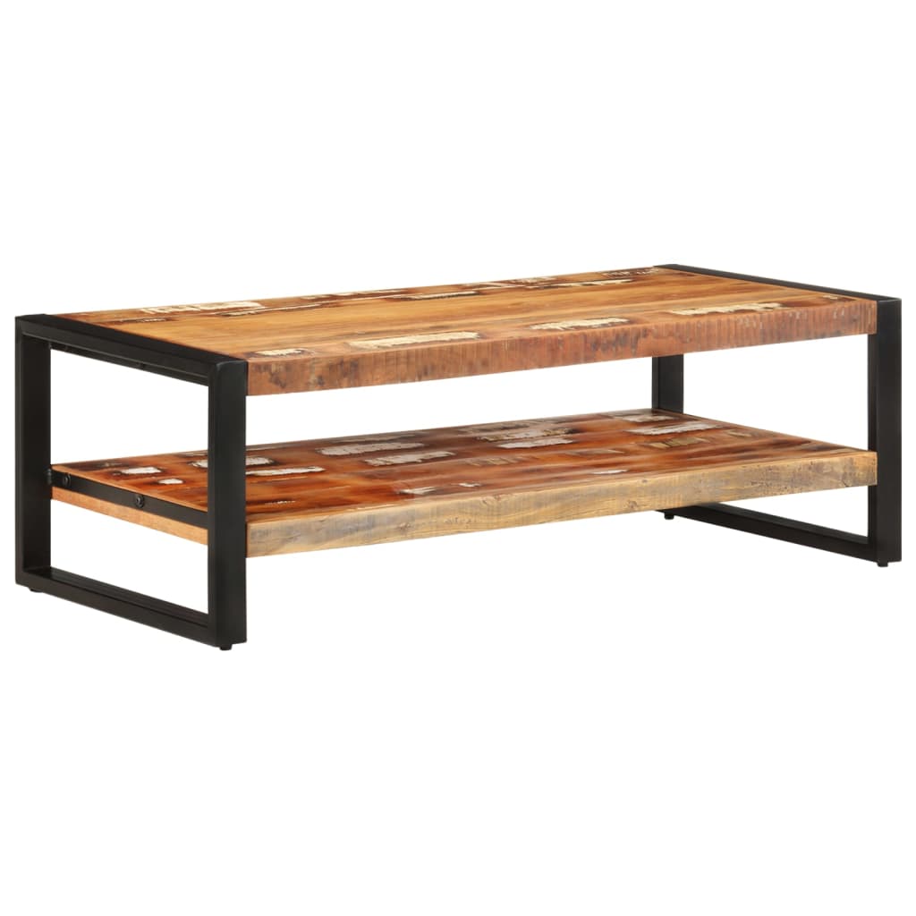 Coffee Table | Mixed | Solid reclaimed wood and powder-coated iron