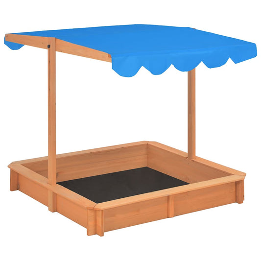 Sandbox | Brown | Firwood | Medium | Height-Adjustable | Sandbox | Square
