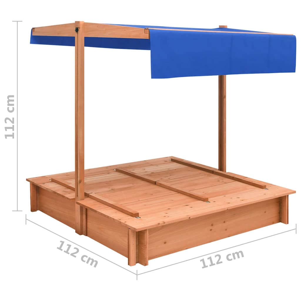 Sandbox | Brown | Firwood | Medium | Adjustable Armrests | Sandbox