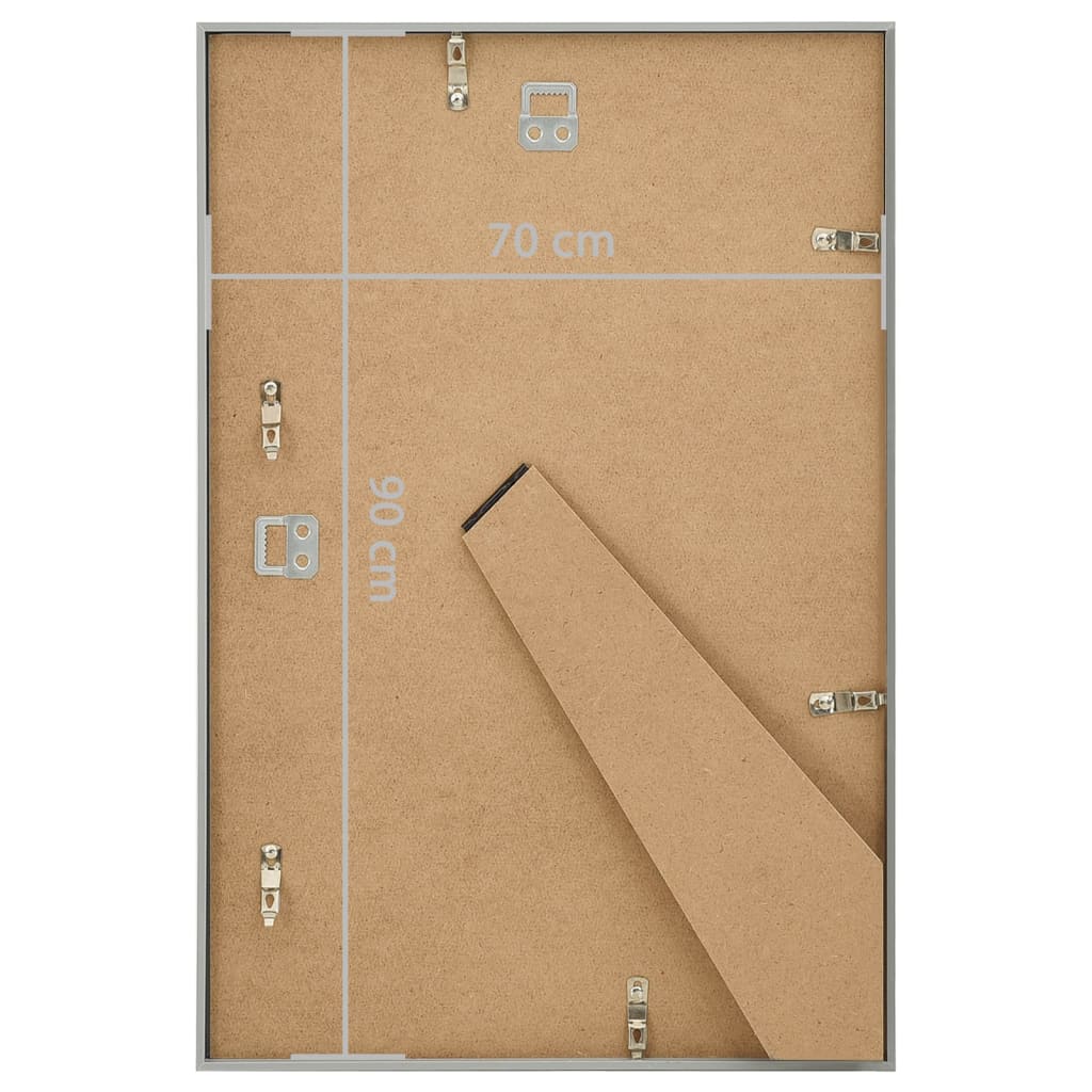 Photo Frame | Set of 5 | Silver | MDF, PS, PVC | Large