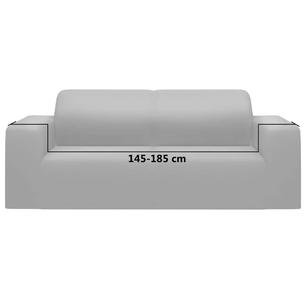 Couch Slipcover | Grey | 100% Polyester jersey | 2-Seater