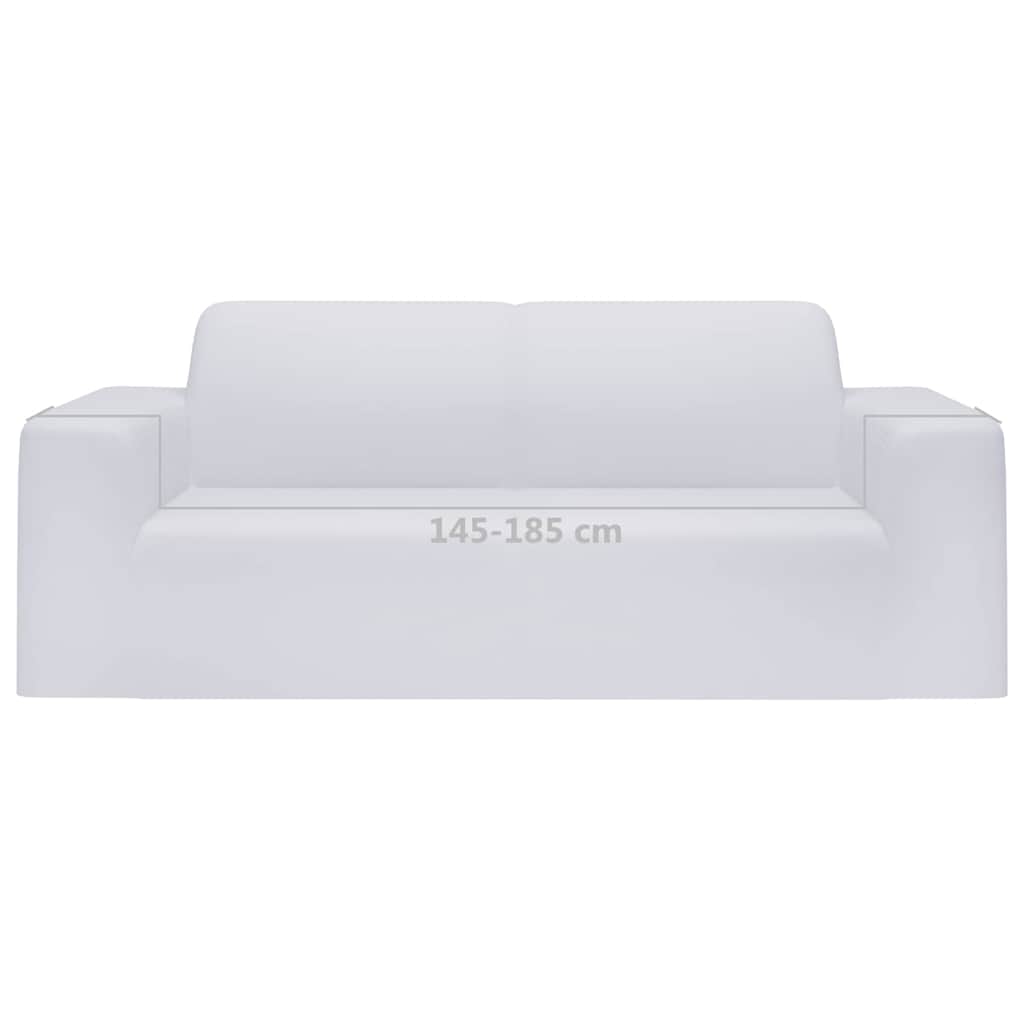 Couch Slipcover | White | 100% Polyester jersey | Fits 145-185 cm sofas