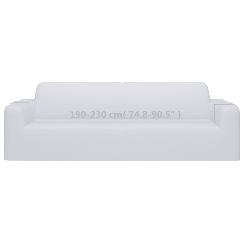 Couch Slipcover | White | Polyester jersey | Fits most 3-seater sofas