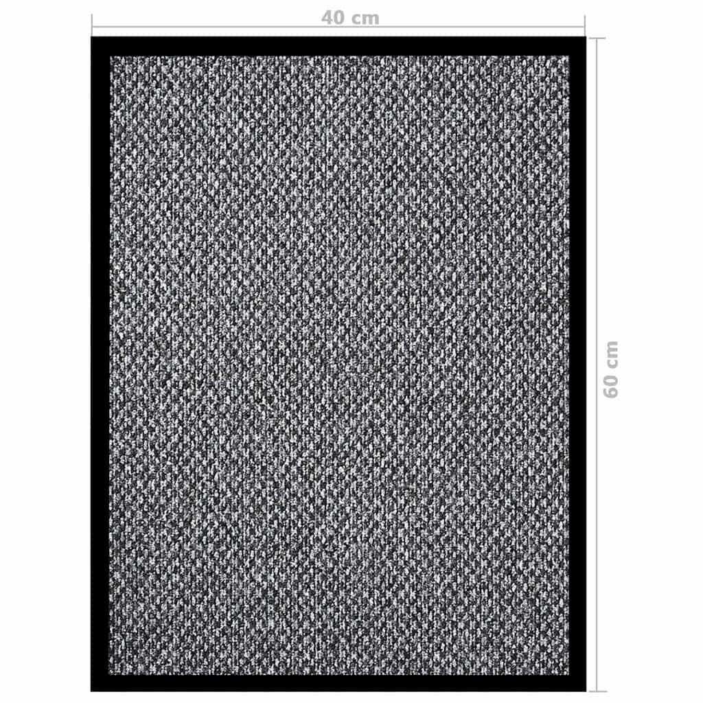 Doormat | Grey | 100% Polypropylene, Vinyl | 40x60 cm | Non-slip