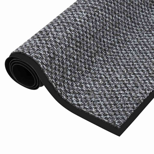Doormat | Grey | Polypropylene | 90x150 cm | Doormat | Rectangular