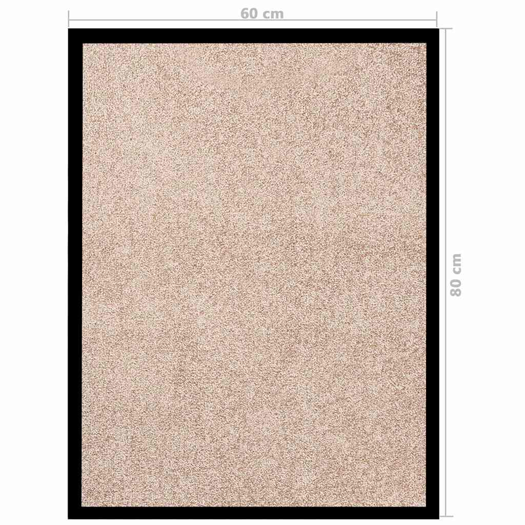 Doormat | Beige | 100% Polypropylene twisted heatset, Vinyl | 60x80 cm