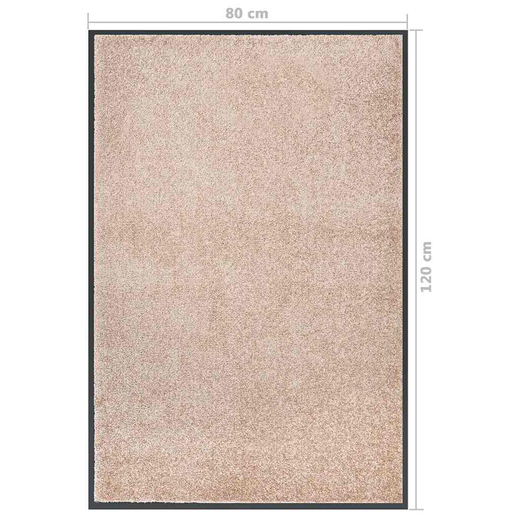 Doormat | Beige | 100% Polypropylene twisted heatset | 80 x 120 cm