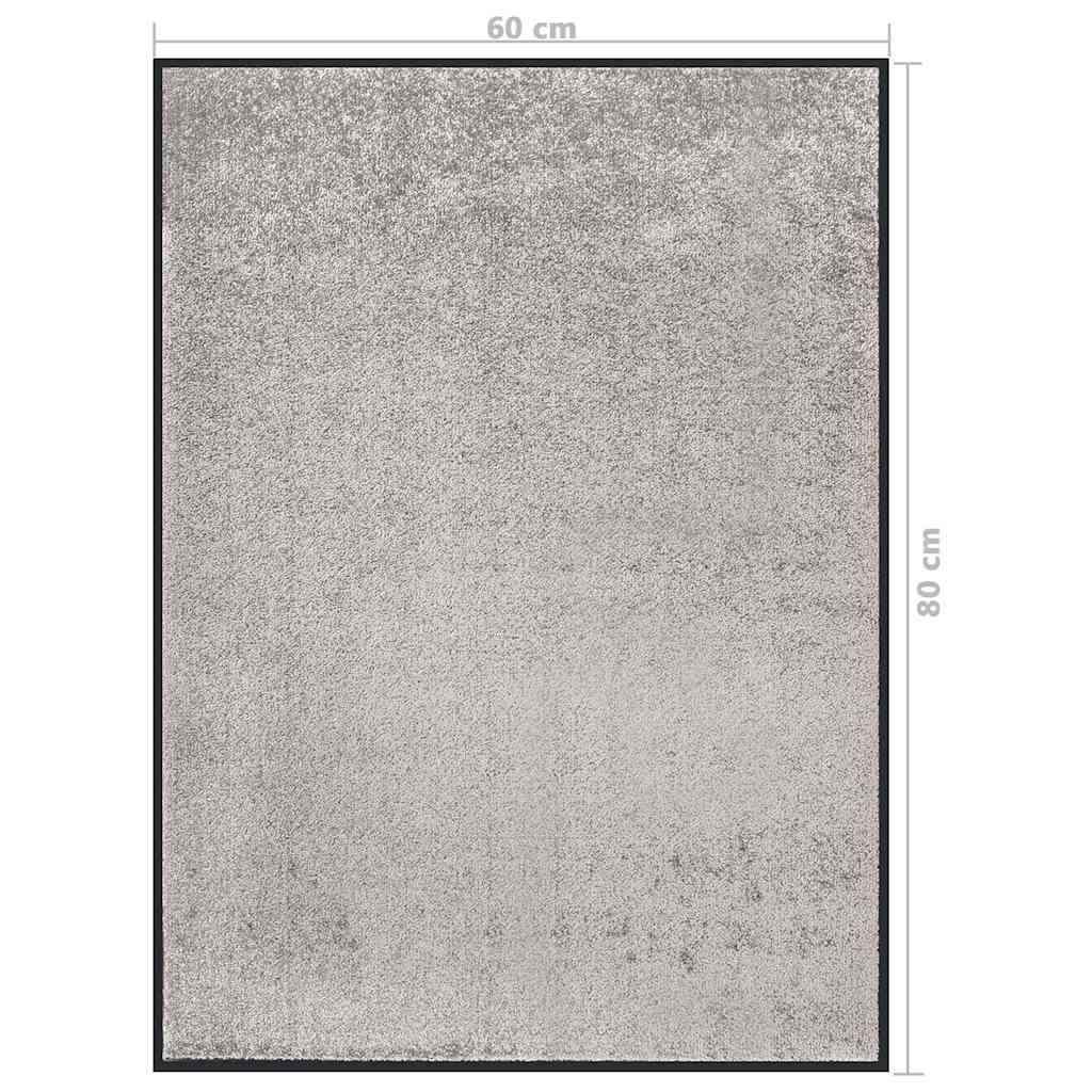 Doormat | Grey | 100% polypropylene twisted heatset, vinyl | 60x80 cm