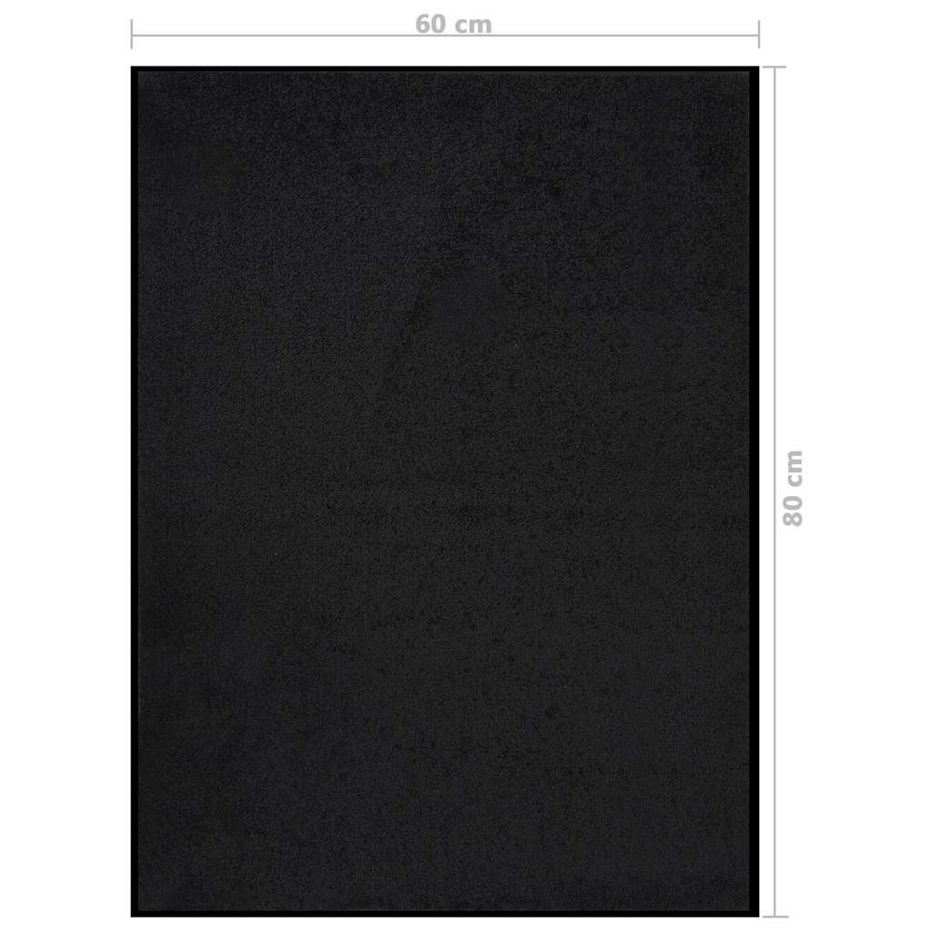 Doormat | Black | Polypropylene | Medium | Non-slip | Doormat