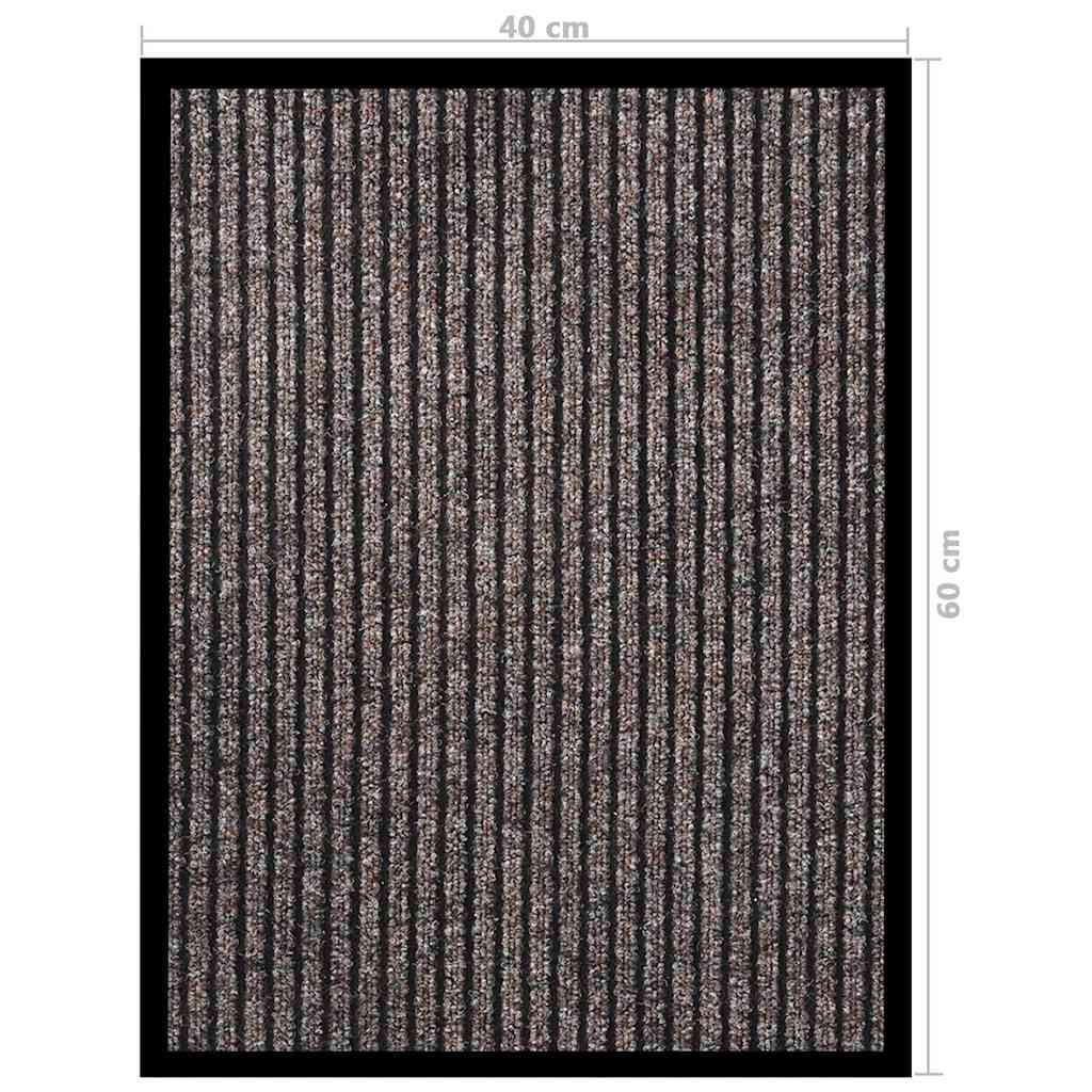 Doormat | Striped beige | Polypropylene | Small | Non-slip | Rectangular
