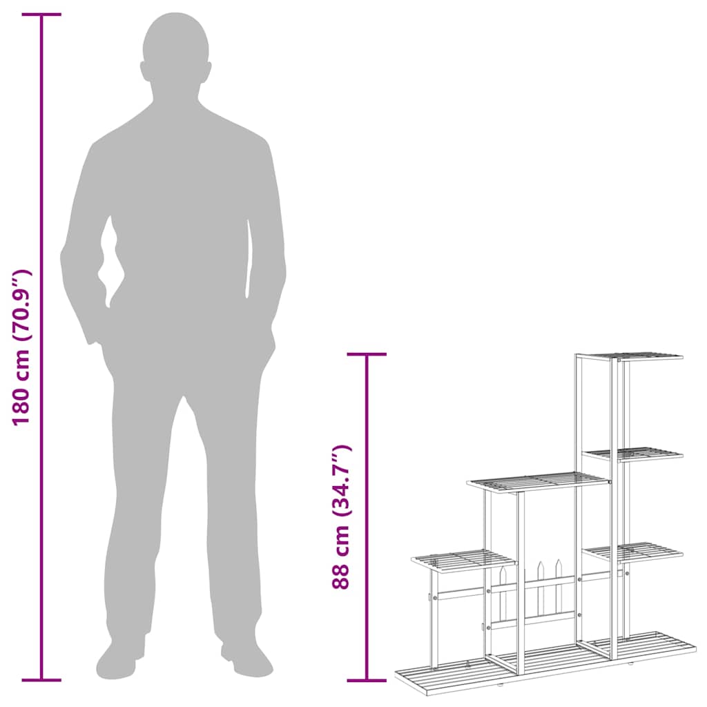 Plant Stand | White | Metal | Medium | Durable | Flower Stand