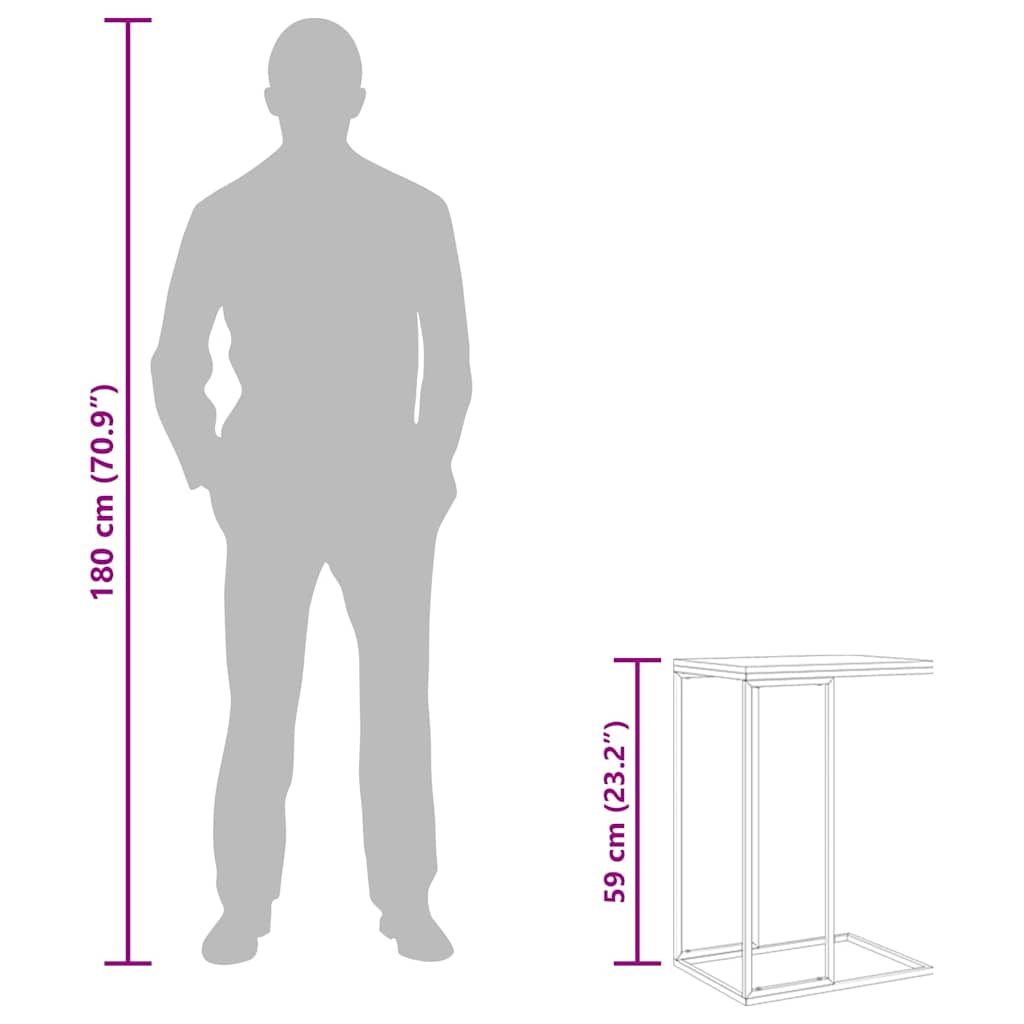 Side Table | Black | Engineered wood, iron | Medium | Durable