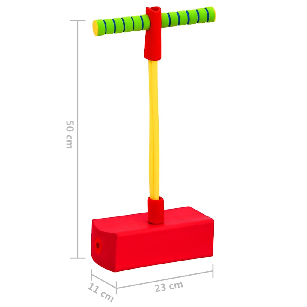 Pogo Stick | Green | Plastic | 50 cm | Collapsible | Pogo Stick | Other