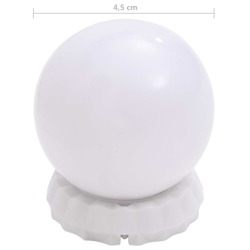Mirror Light | White | Plastic | Small | Adjustable Armrests