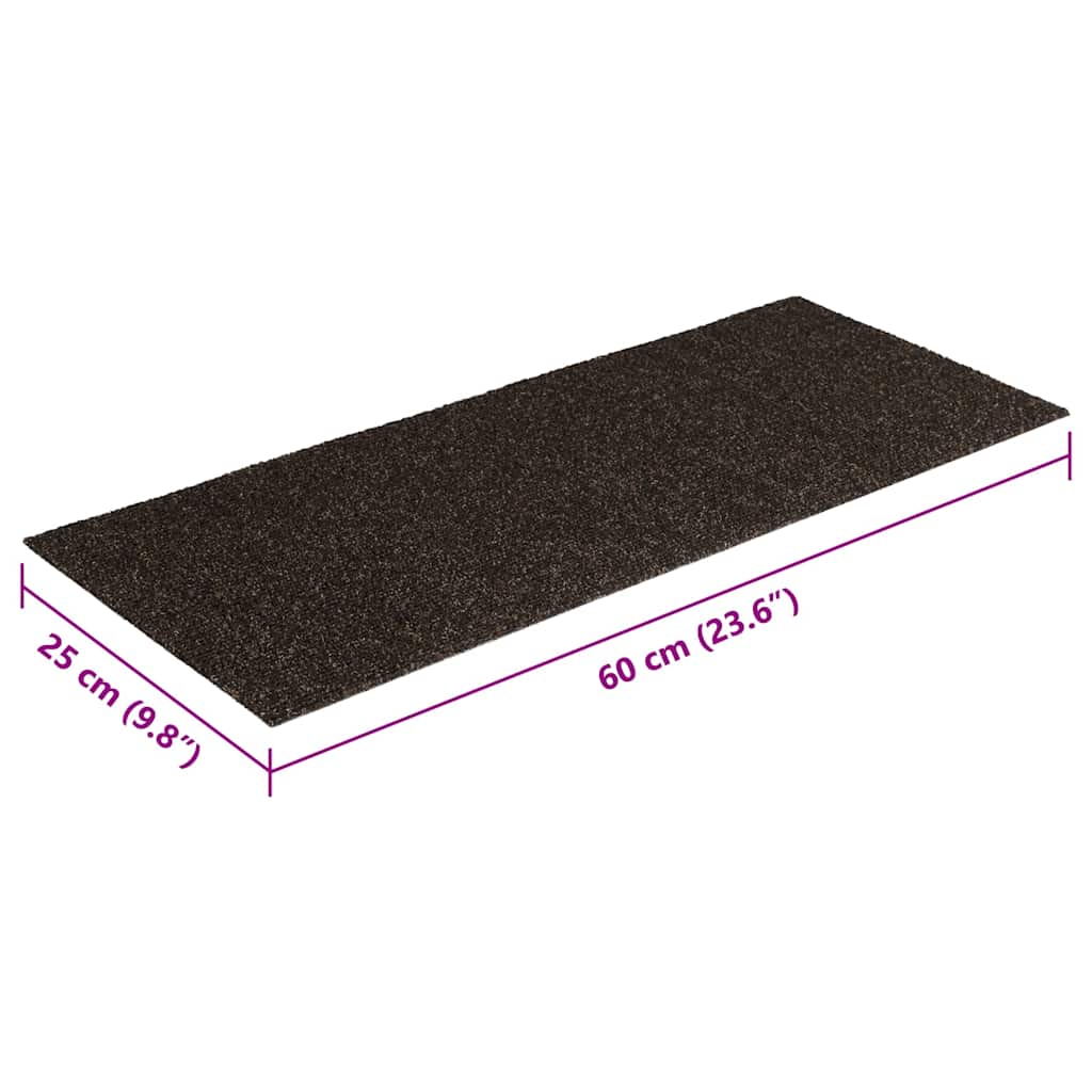 Stair Mat | Set of 15 | Dark Brown