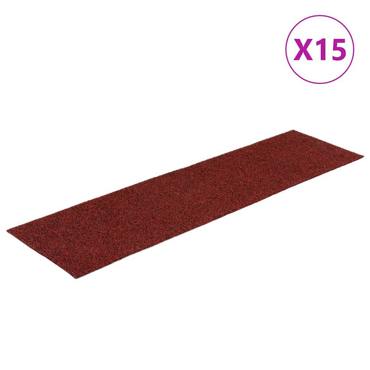 Stair Mat | Set of 15 | Bordeaux red