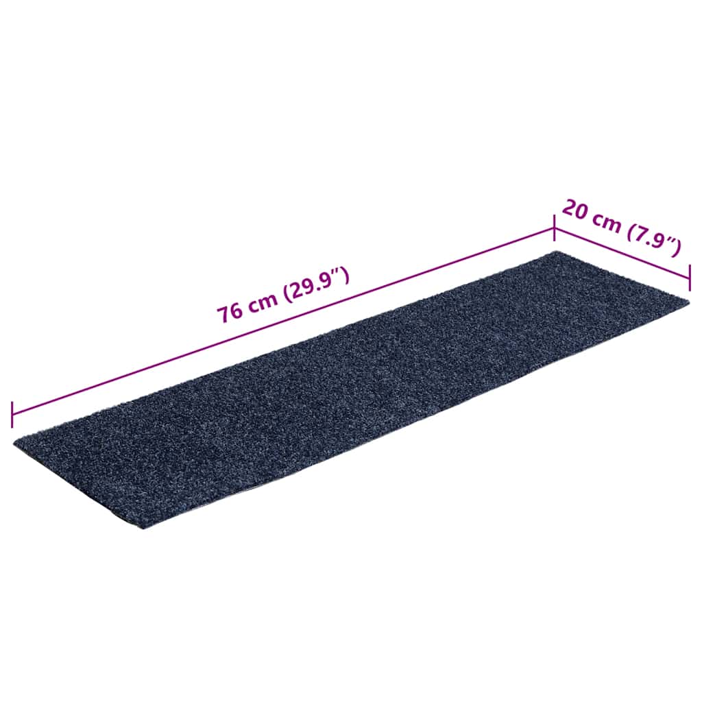 Stair Mat | Set of 15 | Grey blue