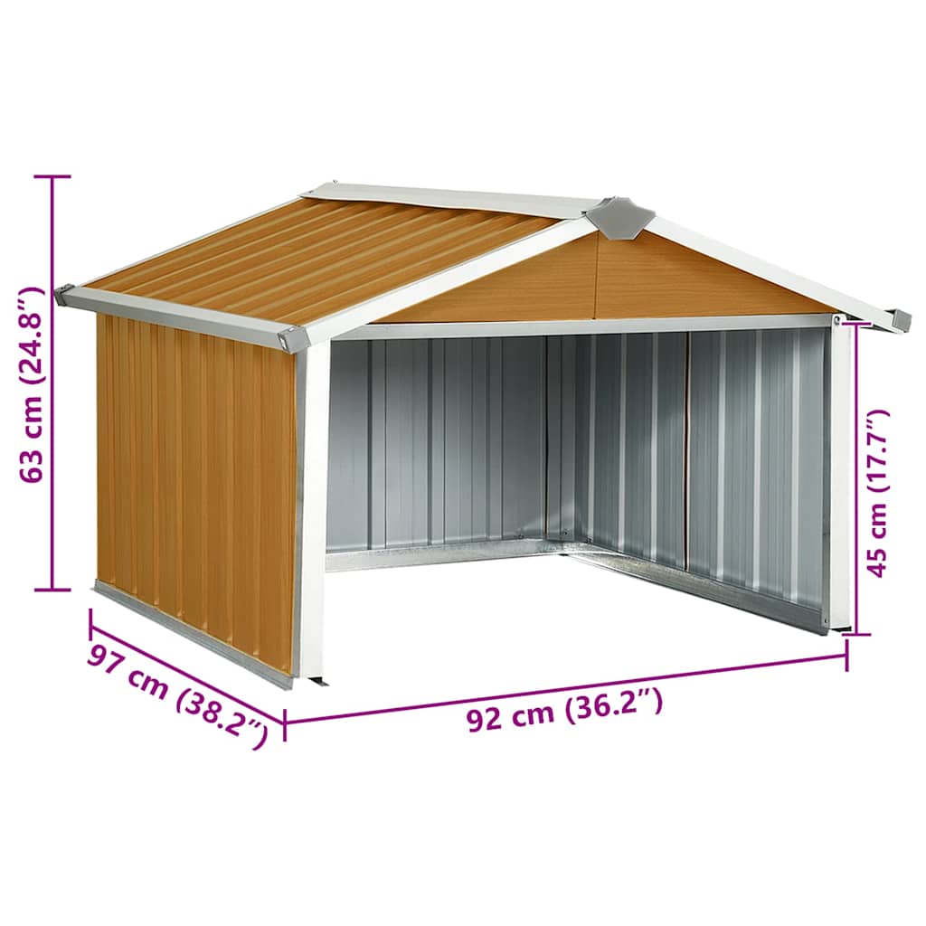 Garden Shed | Brown | Galvanised steel | Medium | Durable | Garden Shed