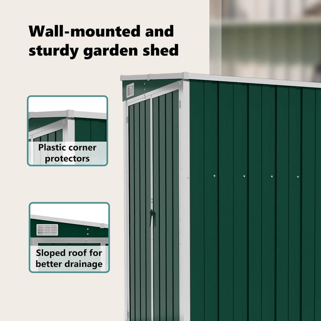 Garden Shed | Green | Galvanised steel | Medium | Garden Shed