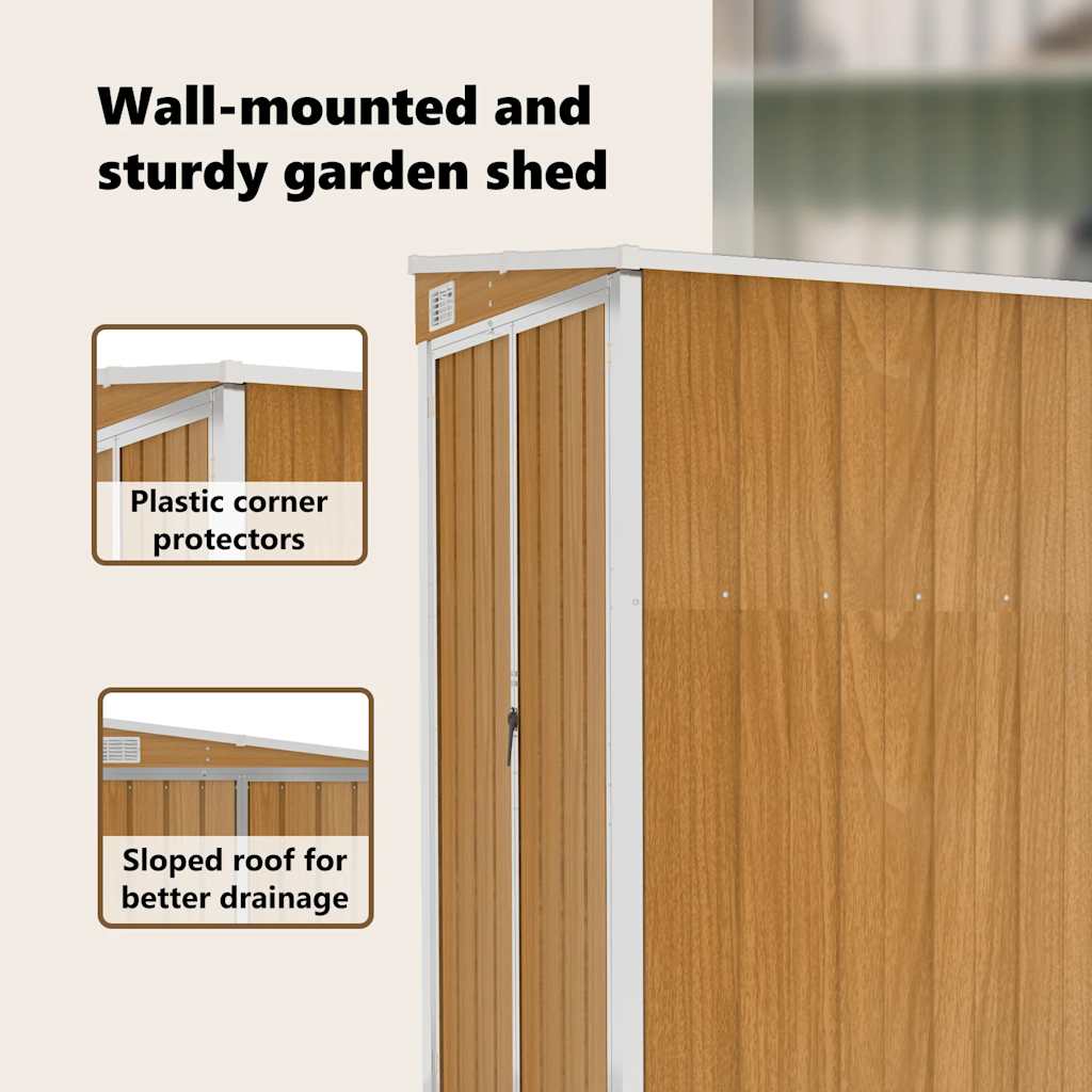 Garden Shed | Brown | Galvanised steel, metal | Medium | Garden Shed
