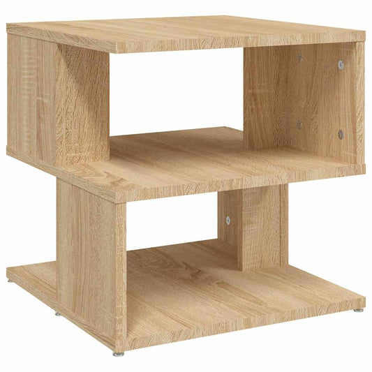 Side Table | Sonoma Oak | Engineered Wood | Compact | Side Table | Square