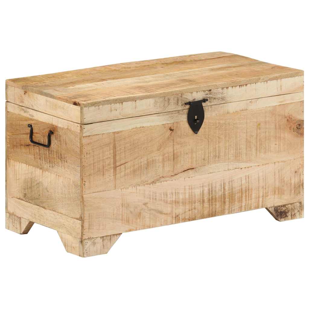 Storage Chest | Natural wood grain | Solid rough mango wood | Medium