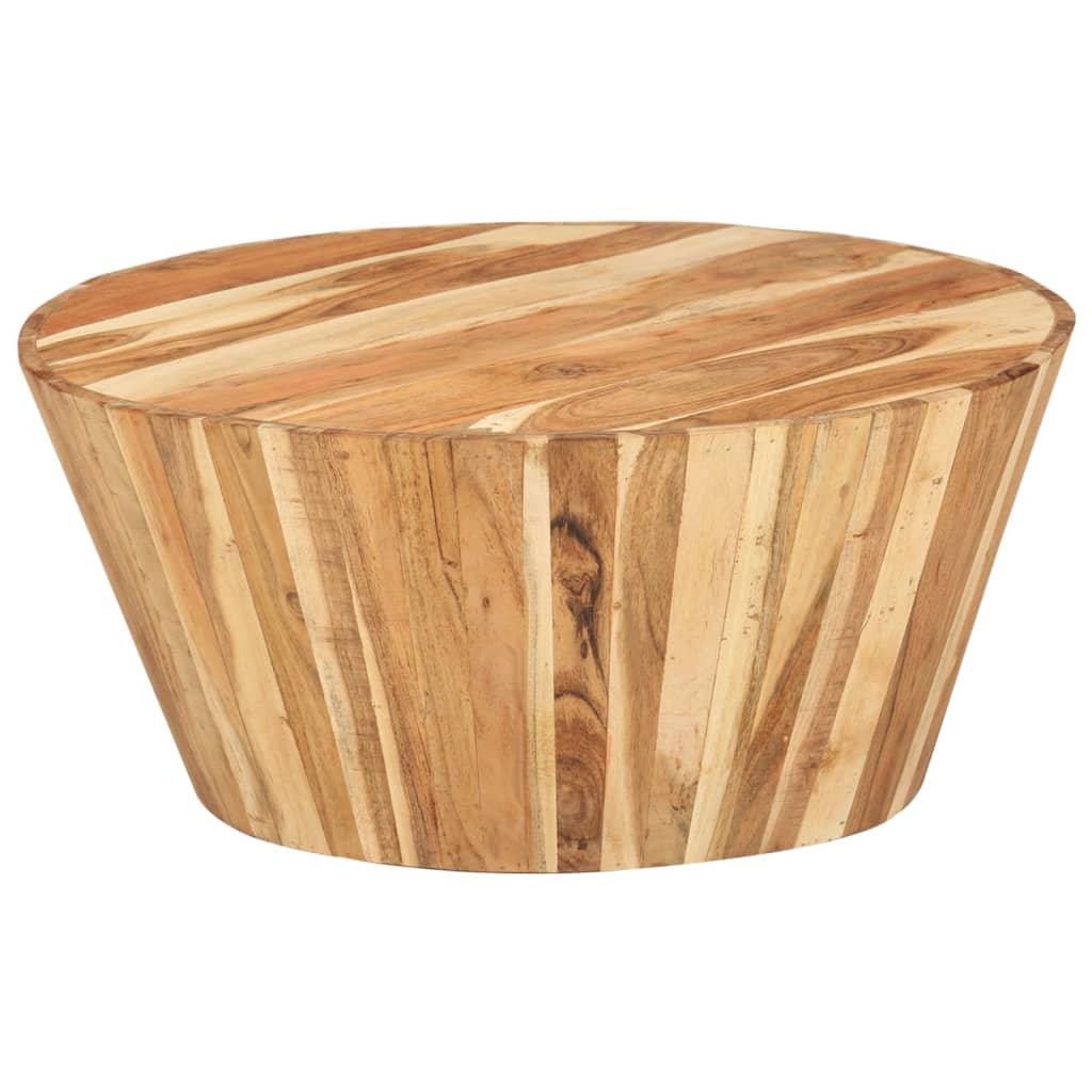Coffee Table Ø65x31 cm Solid Acacia Wood