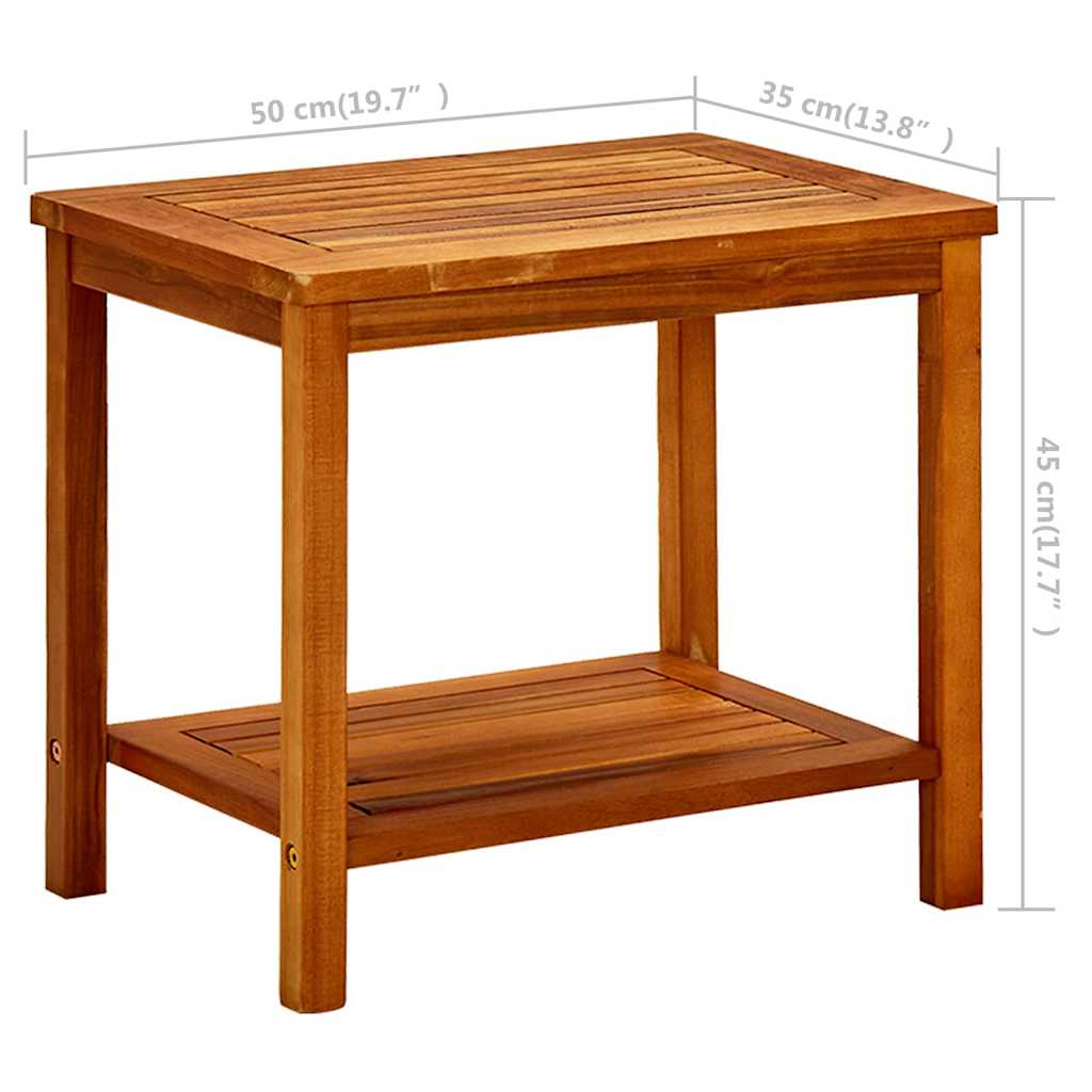 316404 vidaXL Coffee Table 50x35x45 cm Solid Acacia Wood