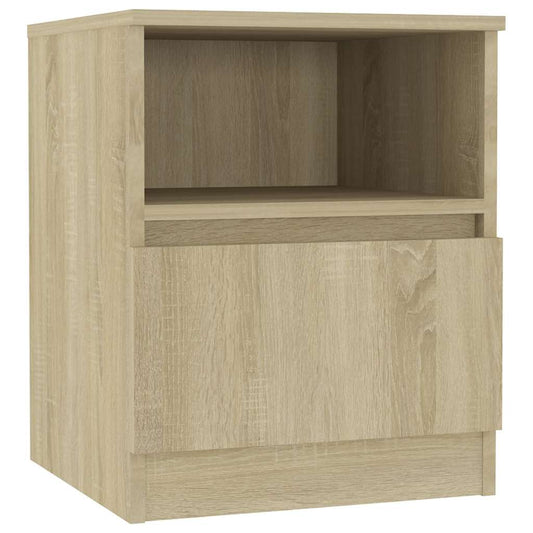 806163 vidaXL Bed Cabinet Sonoma Oak 40x40x50 cm Engineered Wood