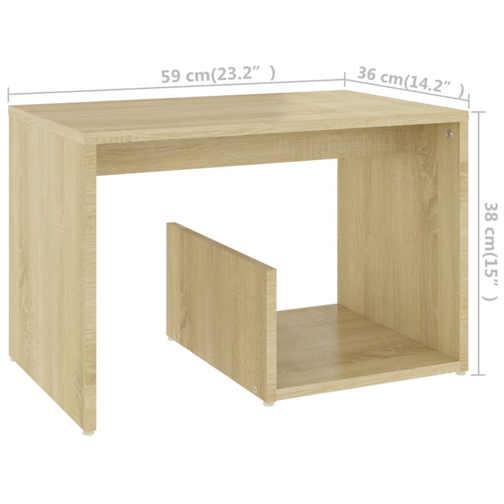 Side Table | Sonoma oak | Engineered wood | Standard | Side Table