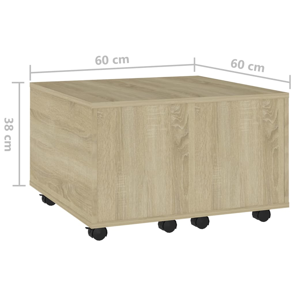 Coffee Table | Sonoma oak | Engineered wood | Medium | Extendable
