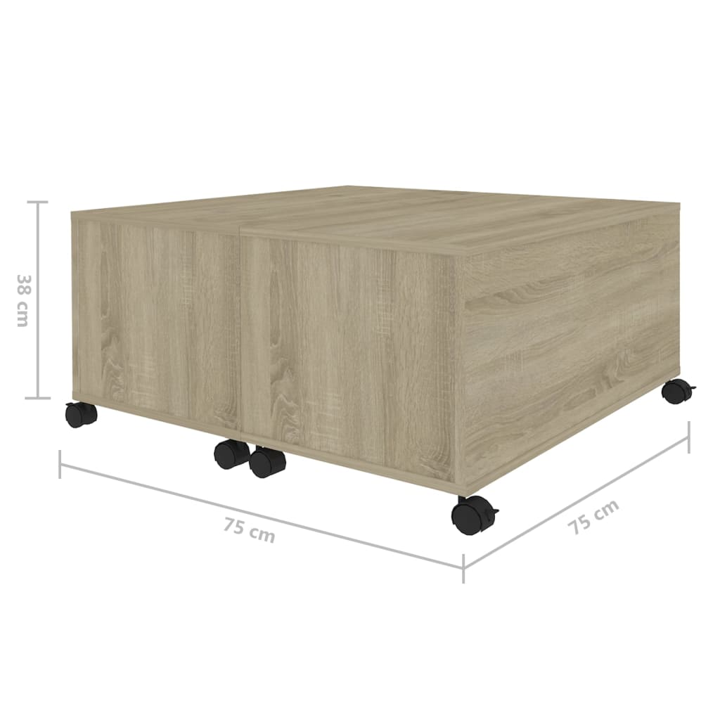 Coffee Table | Sonoma oak | Engineered wood | Medium | Extendable