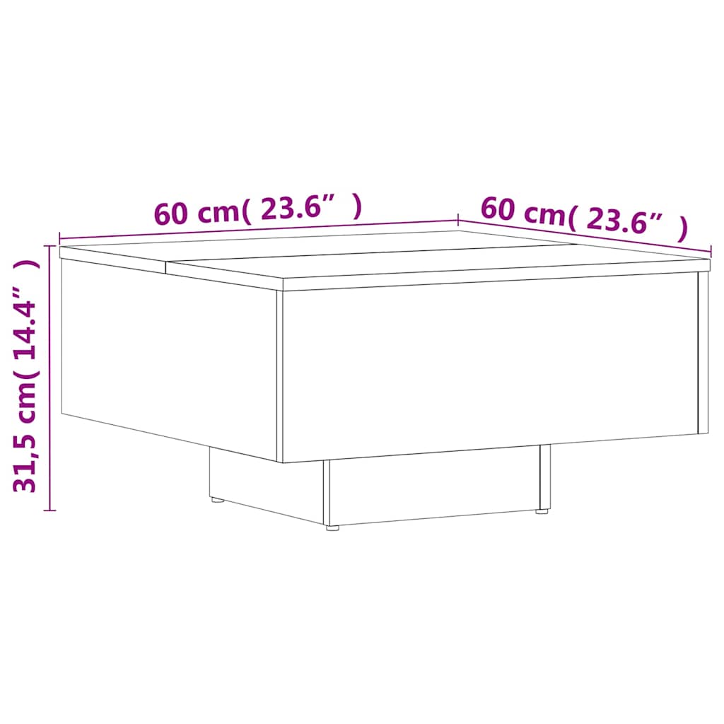 Coffee Table | Sonoma Oak | Engineered Wood | Medium | Durable