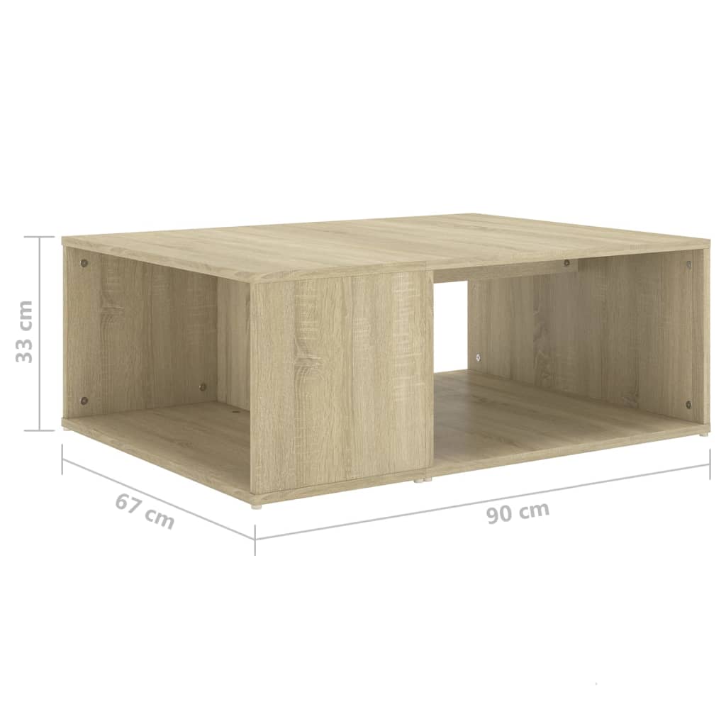 Coffee Table | Sonoma Oak | Engineered Wood | Medium | Coffee Table