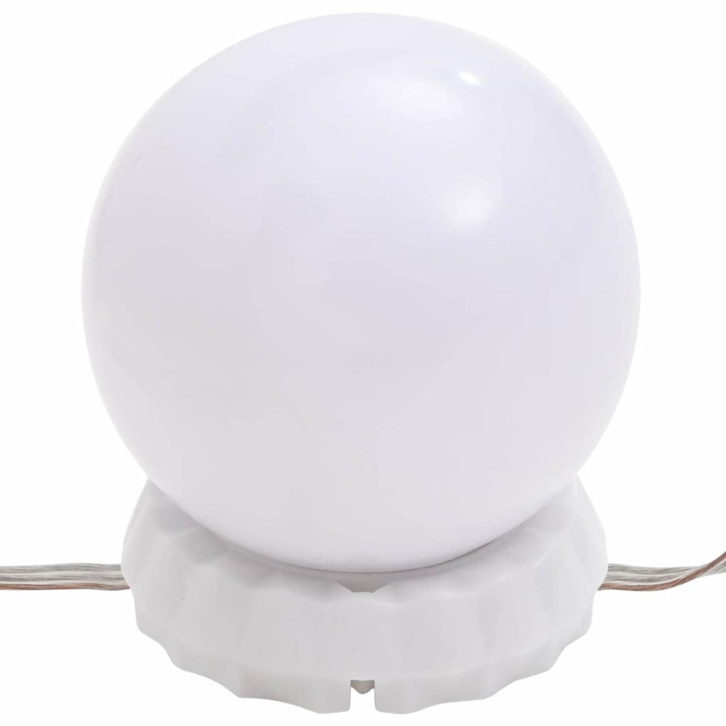 Wall Mirror With Led Light | Silver | Glass, Plastic