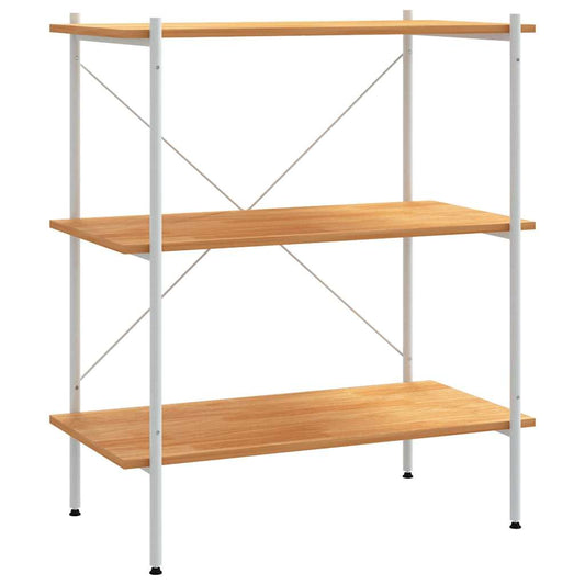 Shelving Unit | White and Oak | Engineered wood, Steel | Medium | Modern